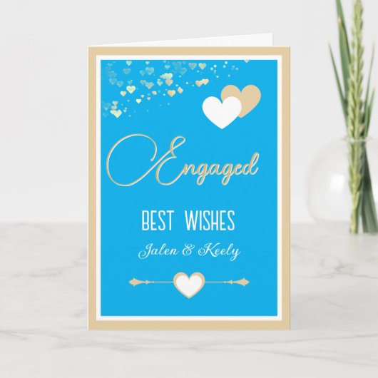 Personalized! Perfect Couples Engagement カード (正面)