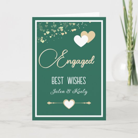 Personalized! Perfect Couples Engagement カード (正面)