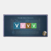Personalized Periodic Table of Elements Custom P デスクマット (正面)