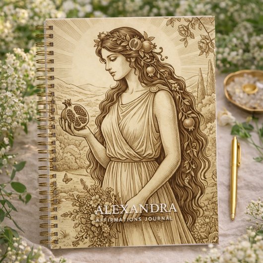 Personalized Persephone Affirmations Journal ノートブック