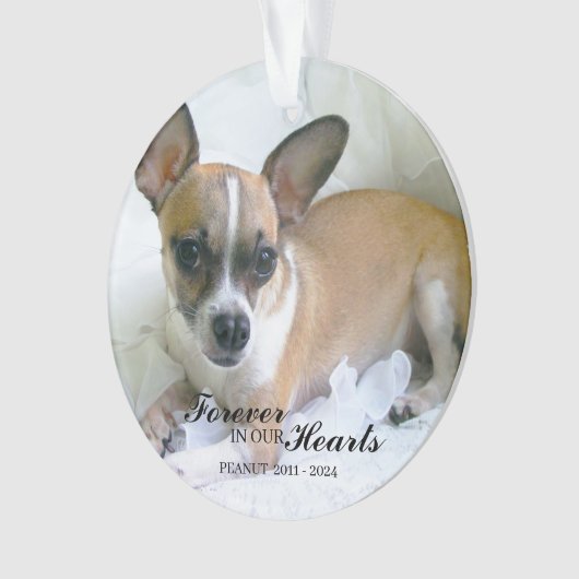 Personalized Pet Christmas Ornament オーナメント (正面)