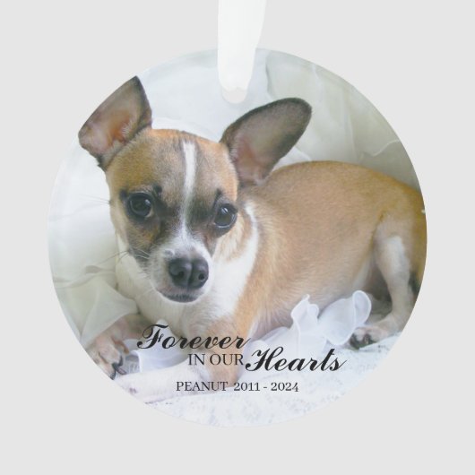 Personalized Pet Christmas Ornament オーナメント (正面)