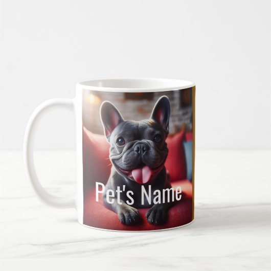 Personalized Pet coffee mug  コーヒーマグカップ (左)