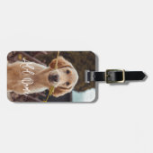 Personalized Pet Custom Photo And Text ラゲッジタグ (正面横)