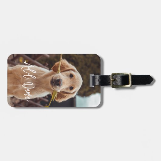 Personalized Pet Custom Photo And Text ラゲッジタグ (正面横)