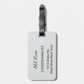 Personalized Pet Custom Photo And Text ラゲッジタグ (裏面縦)