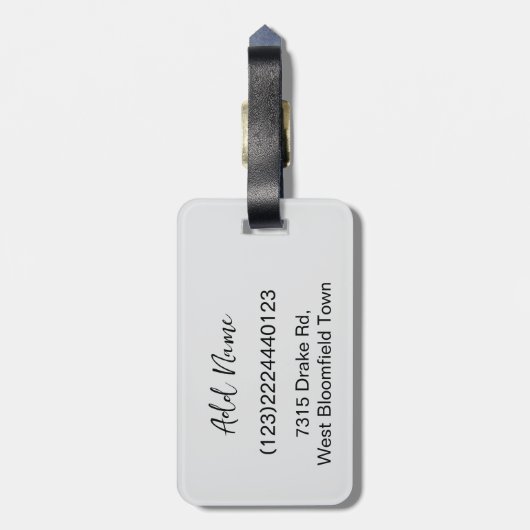 Personalized Pet Custom Photo And Text ラゲッジタグ (裏面縦)