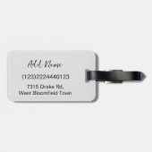 Personalized Pet Custom Photo And Text ラゲッジタグ (裏面横)