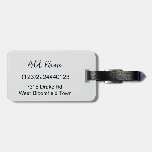 Personalized Pet Custom Photo And Text ラゲッジタグ (裏面横)