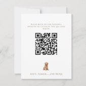 Personalized Pet Image Wedding 出欠カード (正面)