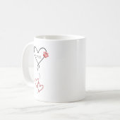 Personalized Pet Love Mug コーヒーマグカップ (正面左)