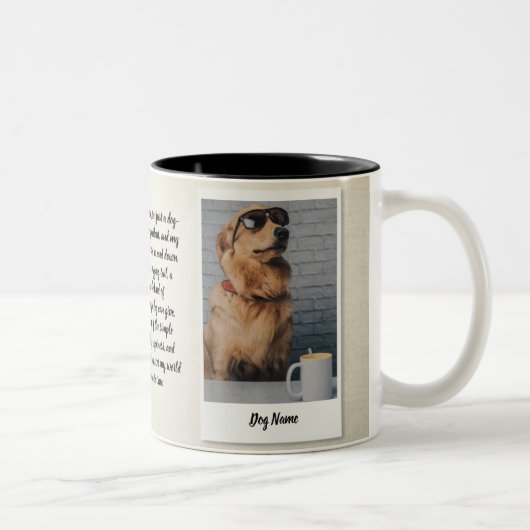 Personalized Pet Love Story Mug - Custom ツートーンマグカップ (右)