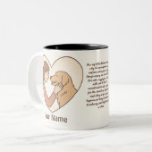 Personalized Pet Love Story Mug - Custom Bond ツートーンマグカップ (正面左)