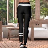 Personalized Pet Lover Black And Grey Script Text レギンス