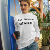 Personalized Pet Lover Cat Mom Script City Name スウェットシャツ