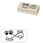 Personalized Pet Lover Signature Stamp ラバースタンプ (押印)