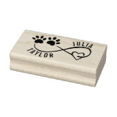 Personalized Pet Lover Signature Stamp ラバースタンプ (スタンプ)
