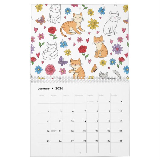Personalized Pet Lovers Photo Calendar カレンダー (1月 2026)