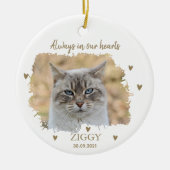 Personalized Pet Memorial セラミックオーナメント (正面)