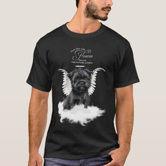 Personalized Pet Memorial Affenpinscher Dog Tシャツ (正面)