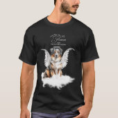 Personalized Pet Memorial Australian Shepherd Dog Tシャツ (正面)