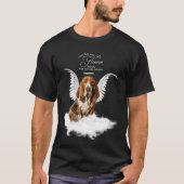 Personalized Pet Memorial Basset Hound Dog Tシャツ (正面)