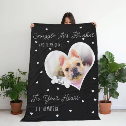 Personalized Pet Memorial Pet Loss | Photo Gift フリースブランケット