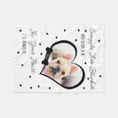 Personalized Pet Memorial Pet Loss | Photo Gift フリースブランケット (正面(横))