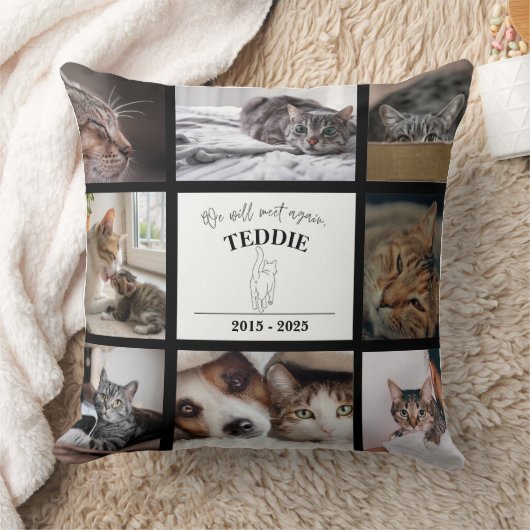 Personalized Pet Memorial Photo クッション (ブランケット)
