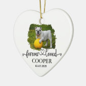 Personalized Pet Photo and Name セラミックオーナメント (左)