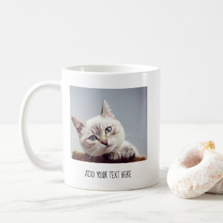 Personalized Pet Photo and Text コーヒーマグカップ