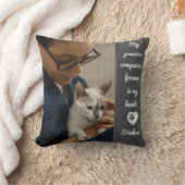 Personalized Pet Photo Cat Lover Keepsake Memorial クッション (ブランケット)