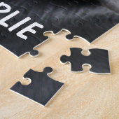 Personalized Pet Photo & Custom Name ジグソーパズル (側面)