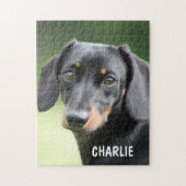 Personalized Pet Photo & Custom Name ジグソーパズル (縦)