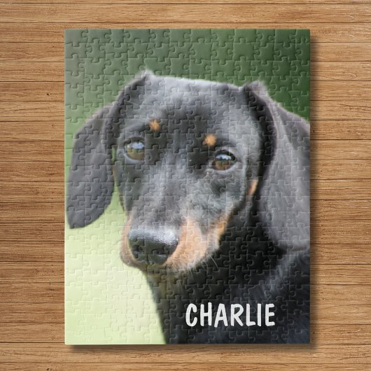 Personalized Pet Photo & Custom Name ジグソーパズル