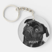 Personalized Pet Photo Dog Lover Keepsake キーホルダー (正面)