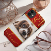 Personalized pet photo dog lover keepsake Case-Mat Case-Mate iPhoneケース
