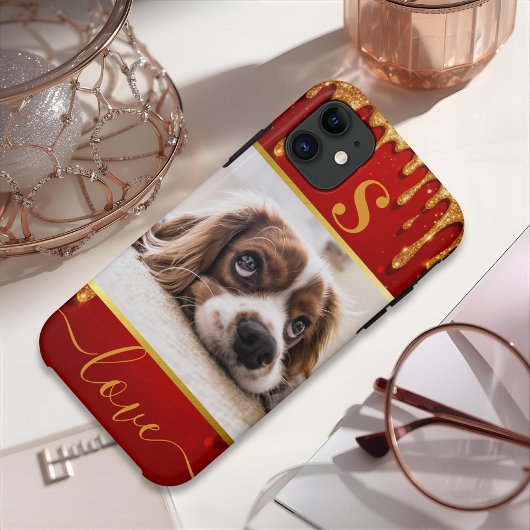 Personalized pet photo dog lover keepsake Case-Mat Case-Mate iPhoneケース