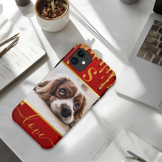 Personalized pet photo dog lover keepsake Case-Mat Case-Mate iPhoneケース