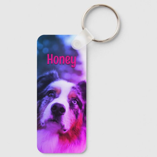 Personalized Pet Photo Dog Lover Name Jelly Gummy キーホルダー (裏面)