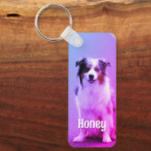 Personalized Pet Photo Dog Lover Name Jelly Gummy キーホルダー (正面)