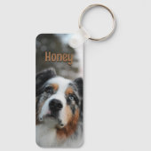 Personalized Pet Photo Dog Lover Name Keepsake  キーホルダー (裏面)