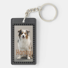 Personalized Pet Photo Dog Lover Name Keepsake  キーホルダー
