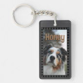 Personalized Pet Photo Dog Lover Name Keepsake  キーホルダー (正面)
