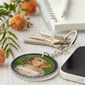 Personalized Pet Photo Dog Lover Name Keepsake  キーホルダー (正面右)