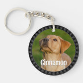 Personalized Pet Photo Dog Lover Name Keepsake  キーホルダー (正面)