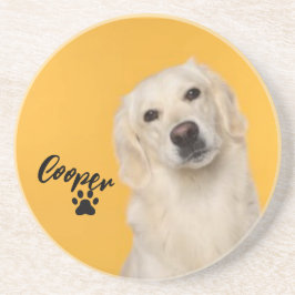 Personalized Pet  Photo Dog Lover with Photo コースター