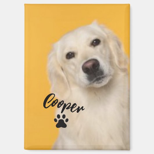 Personalized Pet  Photo Dog Lover with Photo マグネット (正面)