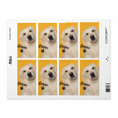 Personalized Pet Photo Dog Lover with Photo ラベル (フルシート)