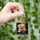Personalized Pet Photo Keychain キーホルダー (手)